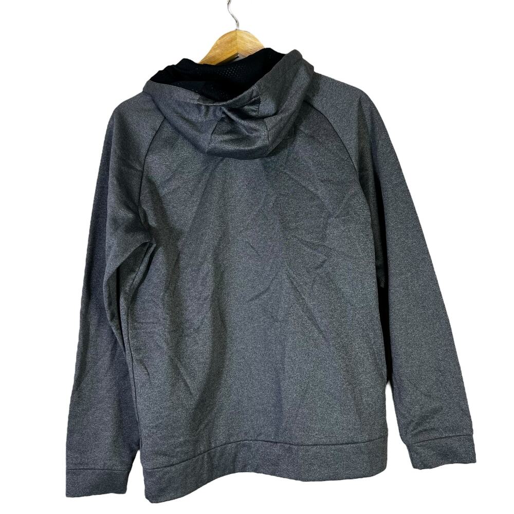 Nike Dri-Fit Hoodie Mens M Gray Swoosh Pullover Athletic Logo Sportswear Gym - Picture 3 of 5